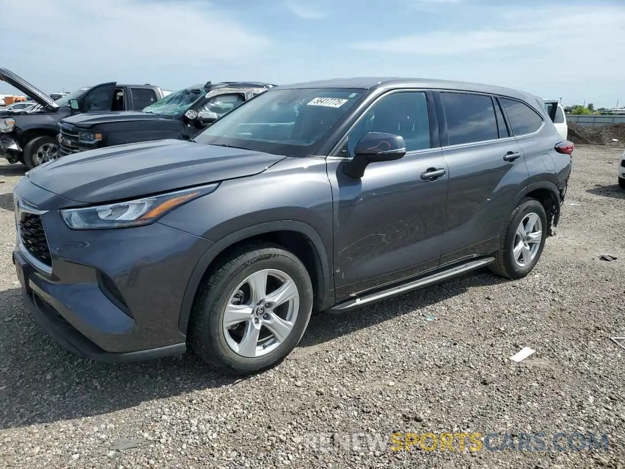 1 Photograph of a damaged car 5TDCZRAH7LS512559 TOYOTA HIGHLANDER 2020