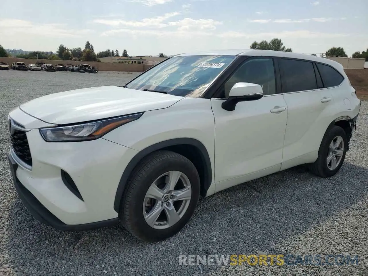 1 Photograph of a damaged car 5TDCZRAHXLS501555 TOYOTA HIGHLANDER 2020