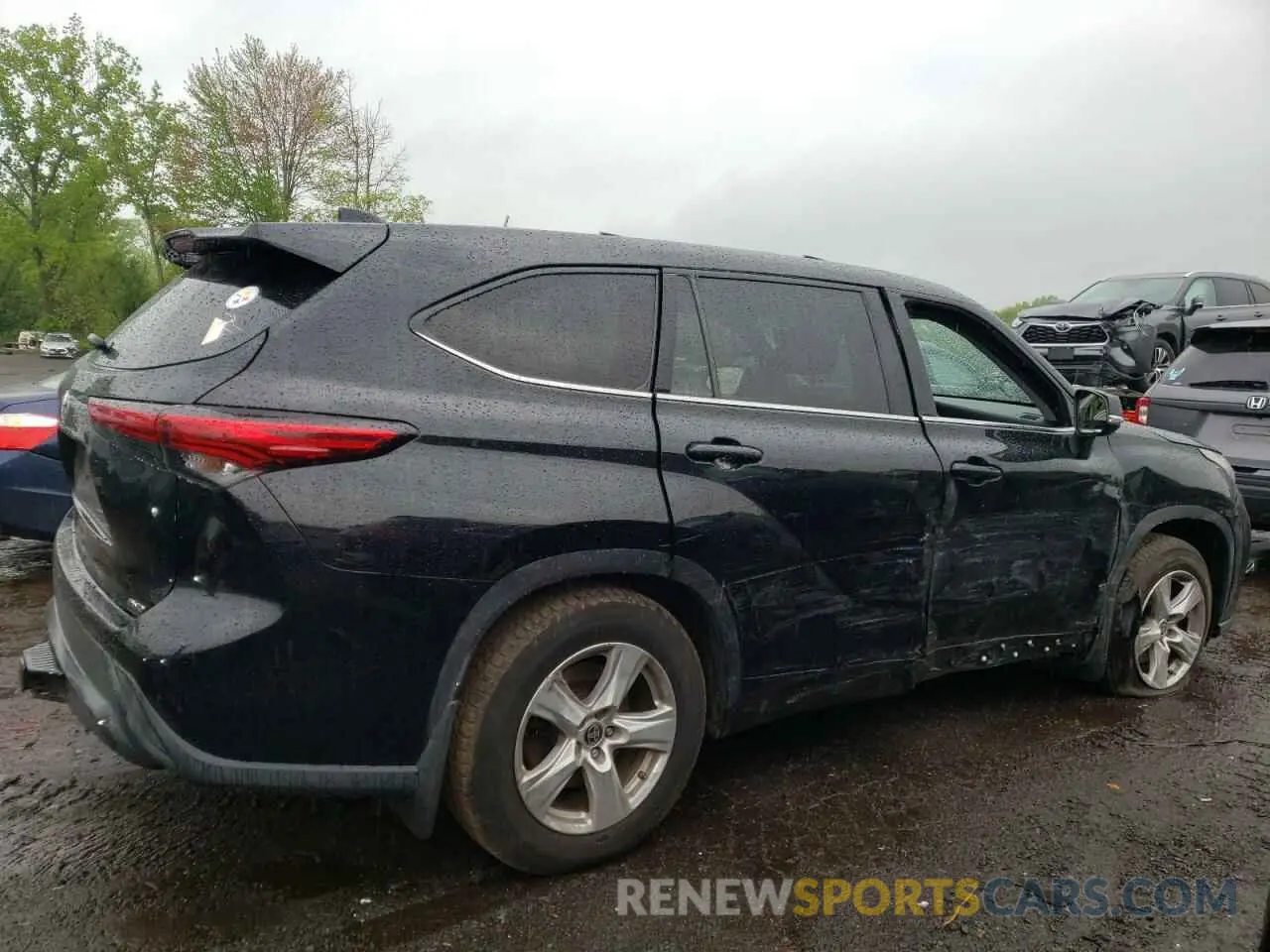 3 Фотография поврежденного автомобиля 5TDCZRBH2LS037465 TOYOTA HIGHLANDER 2020