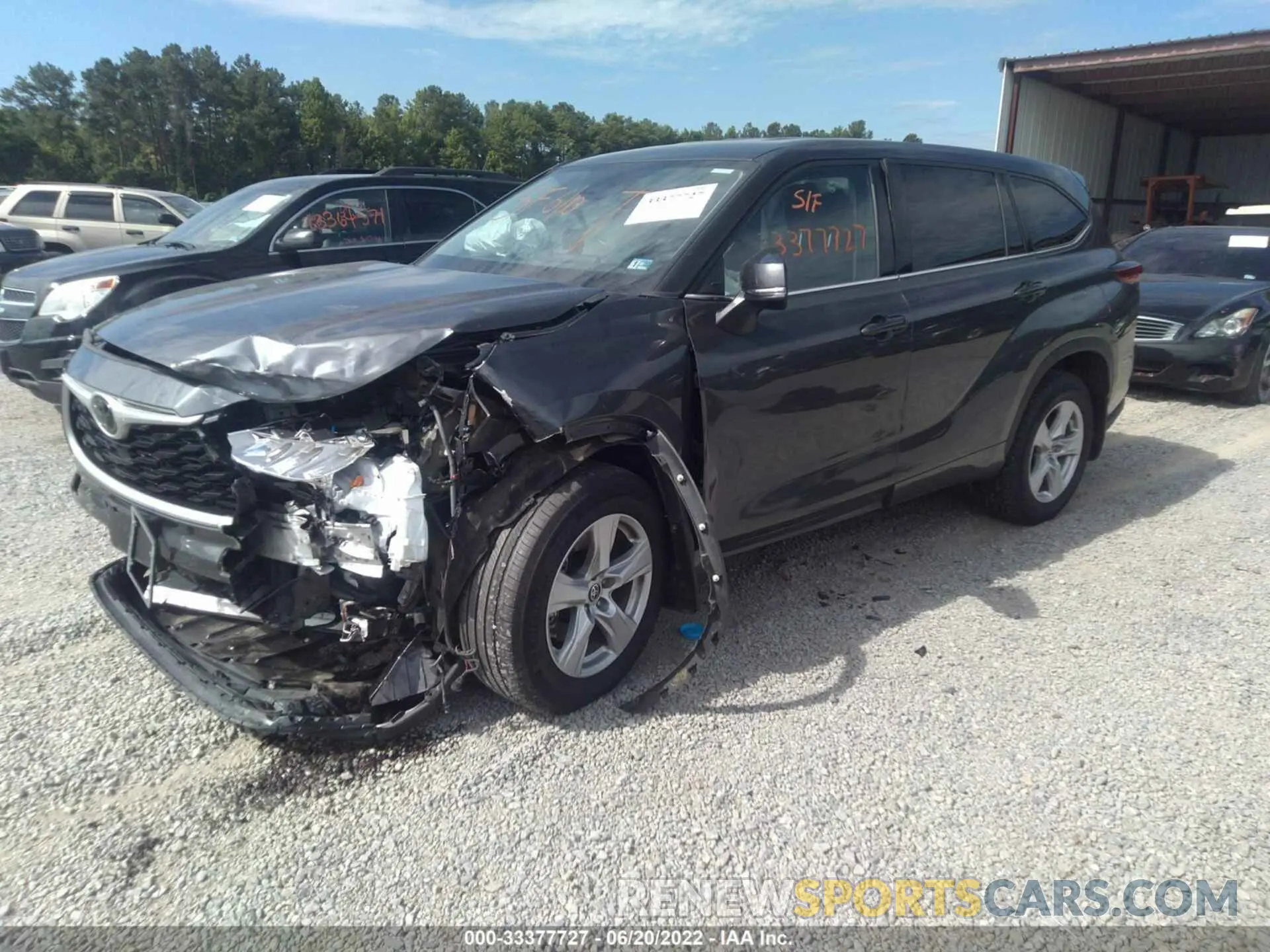 2 Photograph of a damaged car 5TDCZRBH3LS047471 TOYOTA HIGHLANDER 2020