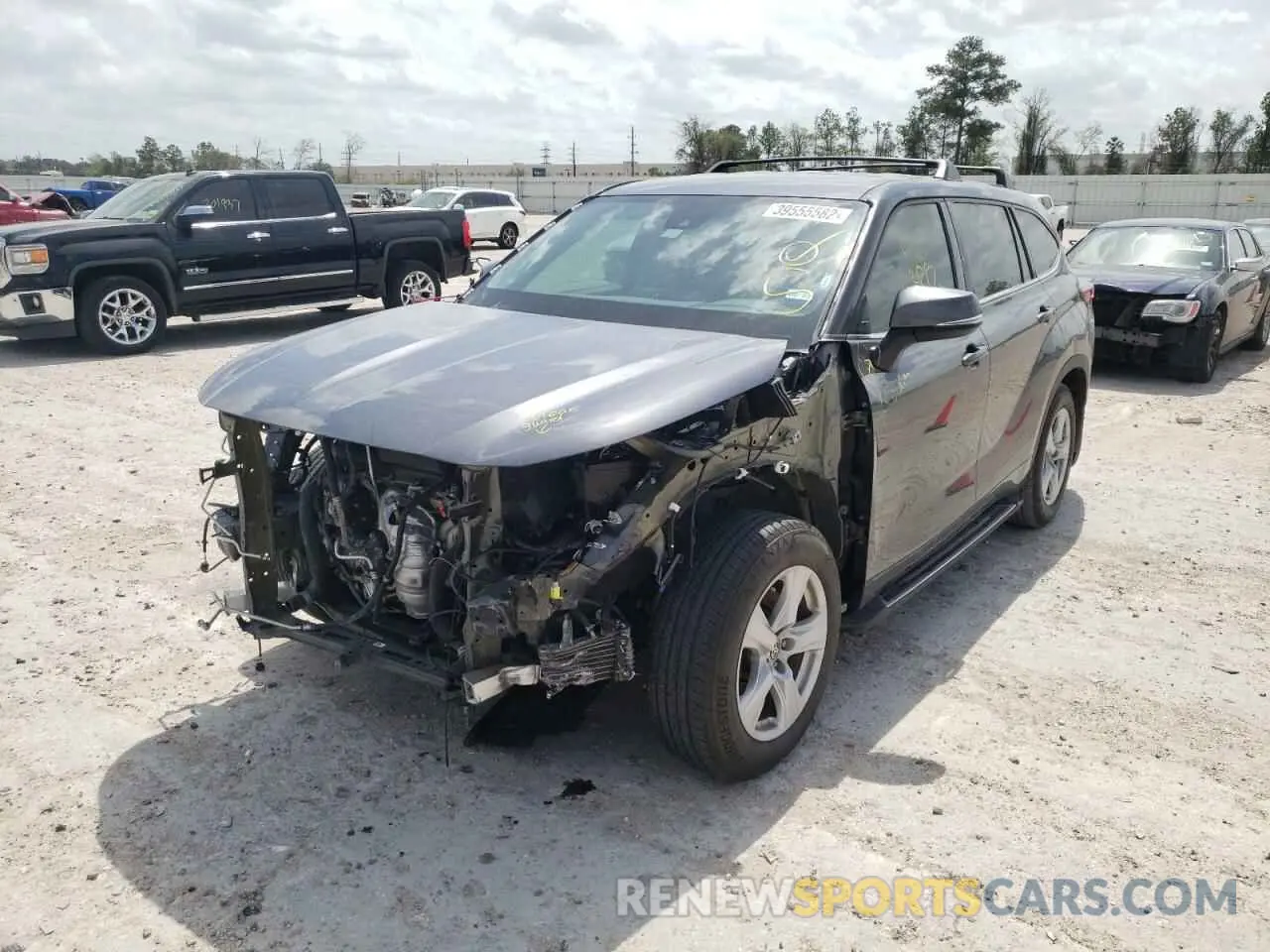 2 Photograph of a damaged car 5TDCZRBH9LS519320 TOYOTA HIGHLANDER 2020