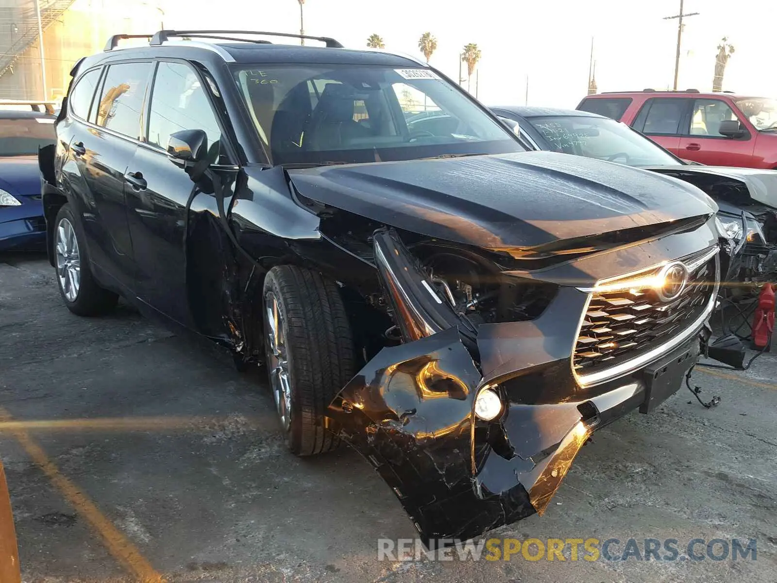 1 Photograph of a damaged car 5TDDZRBH1LS022024 TOYOTA HIGHLANDER 2020