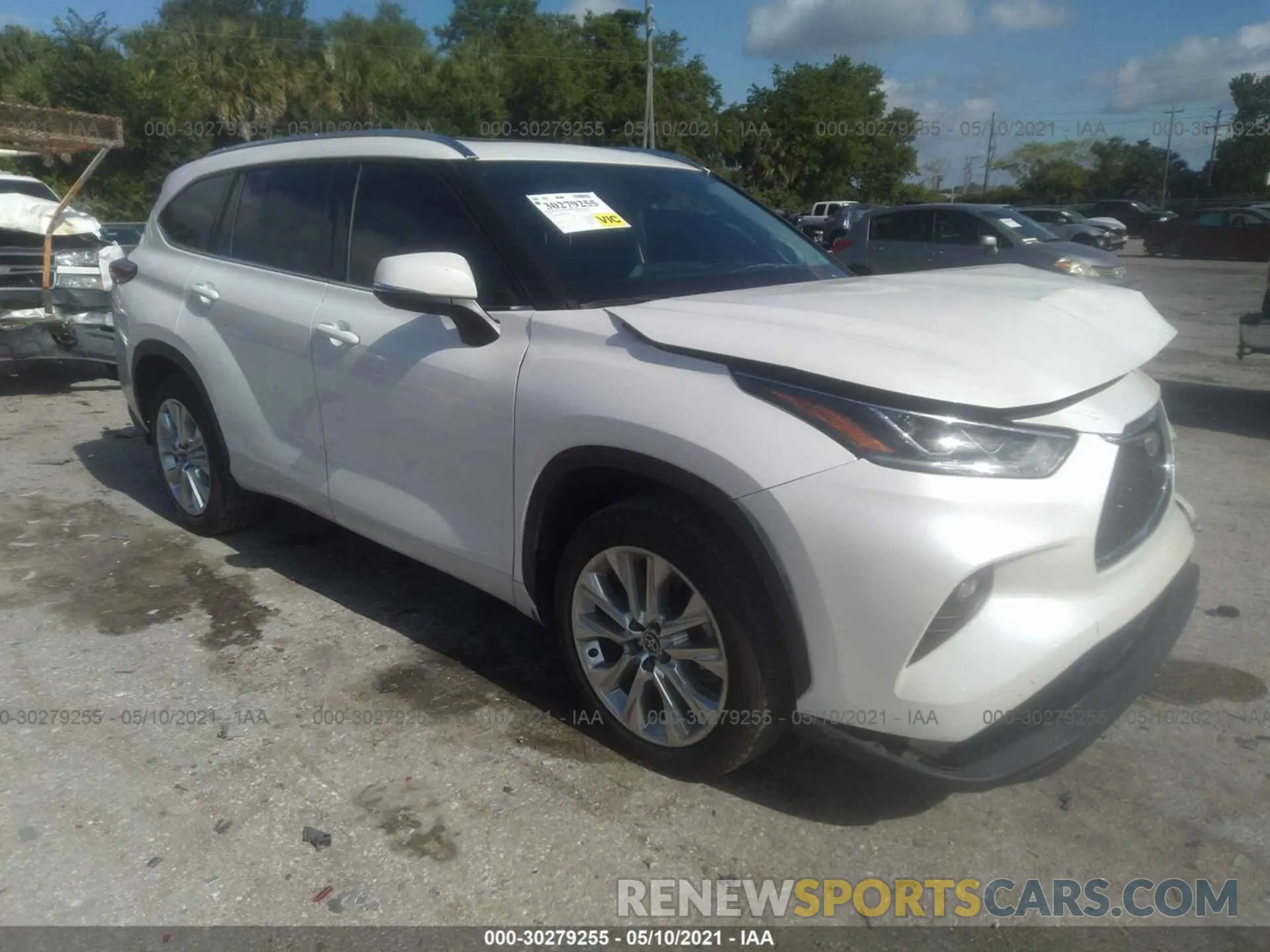1 Photograph of a damaged car 5TDDZRBHXLS012429 TOYOTA HIGHLANDER 2020