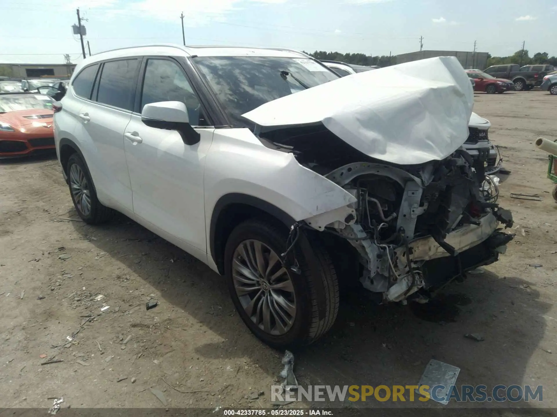 1 Photograph of a damaged car 5TDFZRAH7LS014357 TOYOTA HIGHLANDER 2020