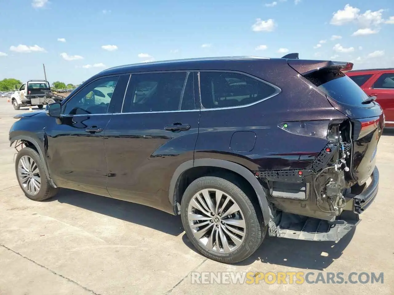 2 Фотография поврежденного автомобиля 5TDFZRAH7LS027559 TOYOTA HIGHLANDER 2020