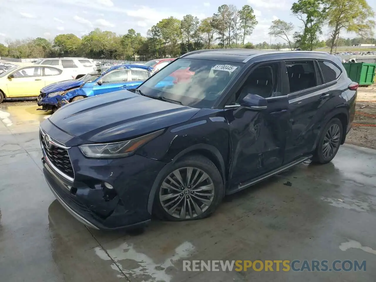 1 Photograph of a damaged car 5TDFZRAH8LS021849 TOYOTA HIGHLANDER 2020