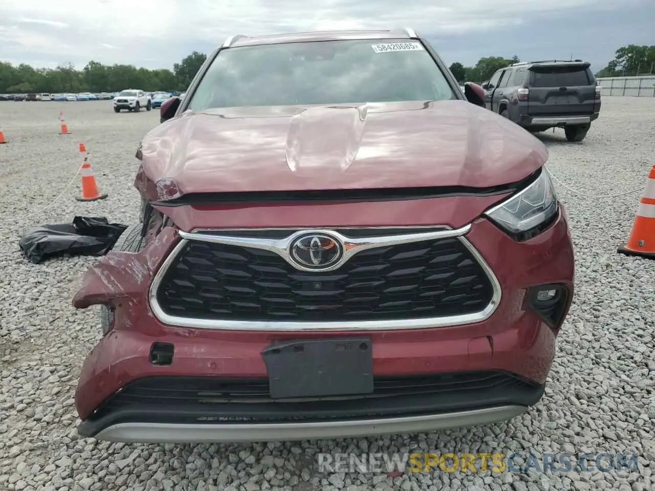 5 Фотография поврежденного автомобиля 5TDFZRBH5LS022424 TOYOTA HIGHLANDER 2020