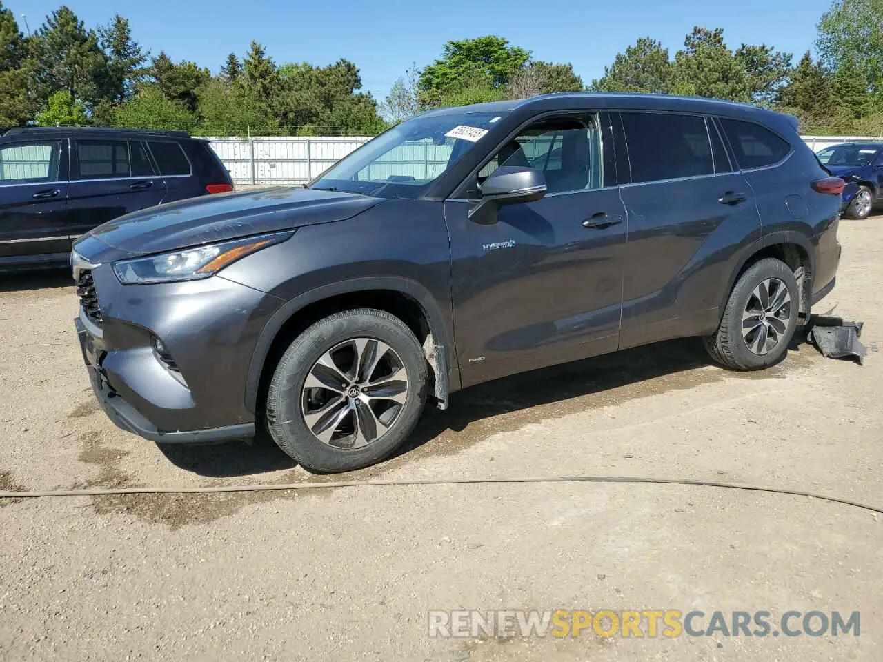 1 Photograph of a damaged car 5TDGBRCH4LS512456 TOYOTA HIGHLANDER 2020