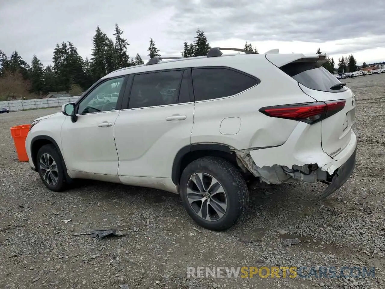 2 Photograph of a damaged car 5TDGBRCHXLS508704 TOYOTA HIGHLANDER 2020