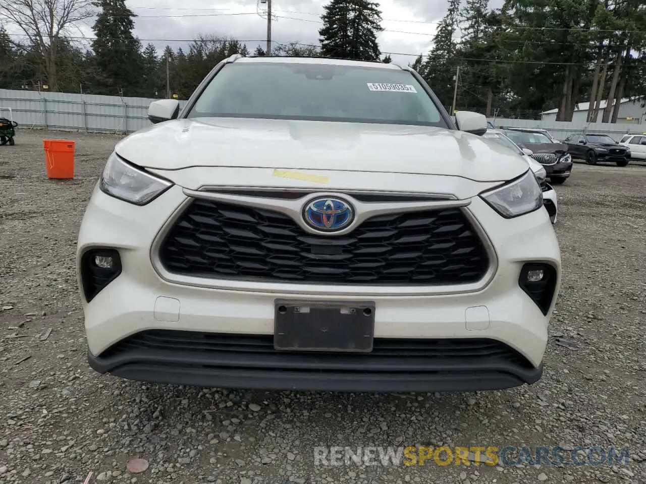 5 Photograph of a damaged car 5TDGBRCHXLS508704 TOYOTA HIGHLANDER 2020