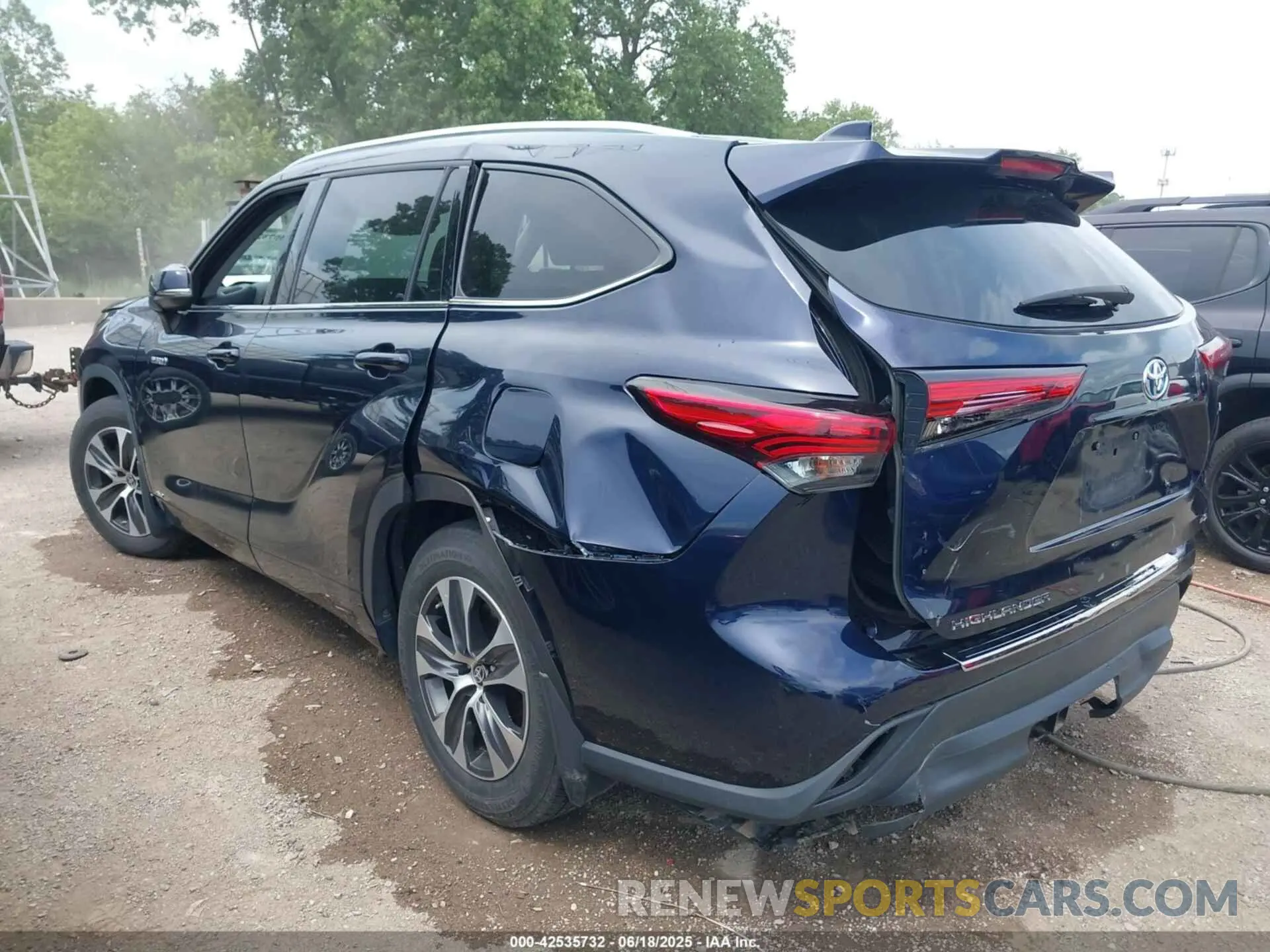 6 Фотография поврежденного автомобиля 5TDGBRCHXLS512039 TOYOTA HIGHLANDER 2020