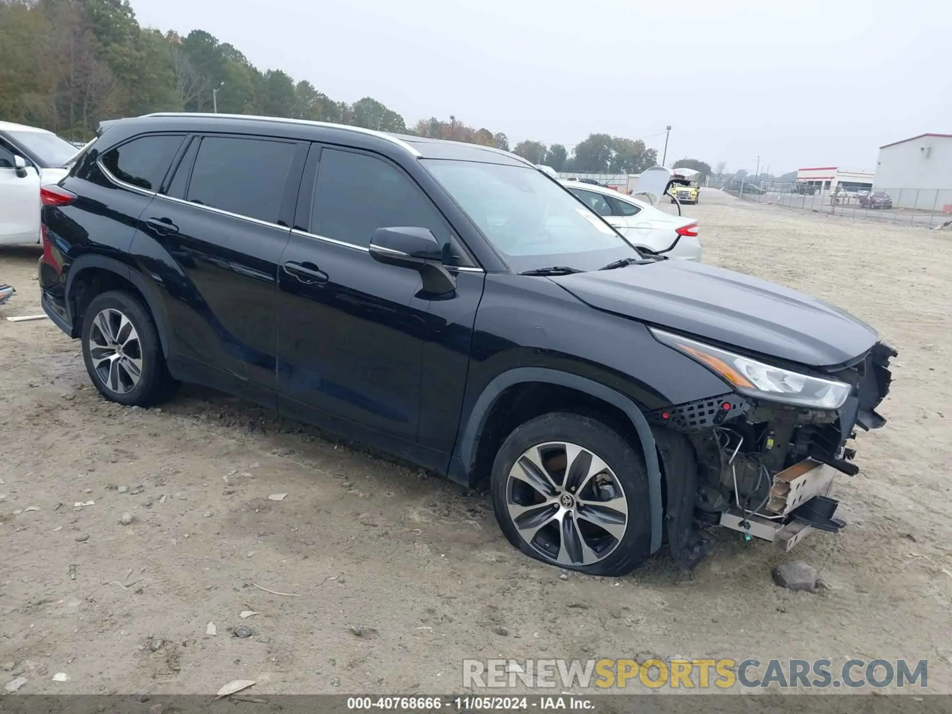 1 Фотография поврежденного автомобиля 5TDGZRAH1LS013550 TOYOTA HIGHLANDER 2020