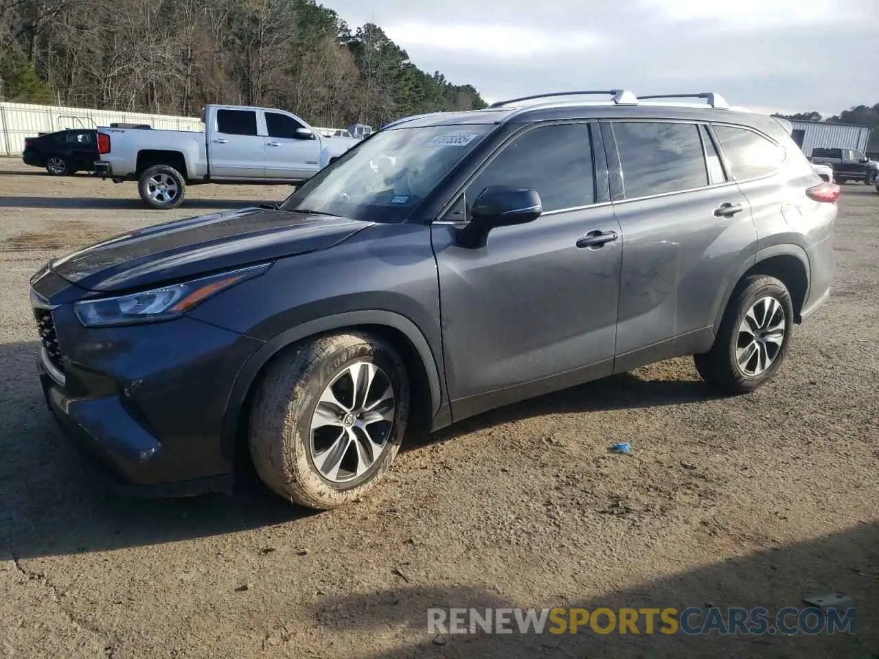 1 Photograph of a damaged car 5TDGZRAH1LS019638 TOYOTA HIGHLANDER 2020