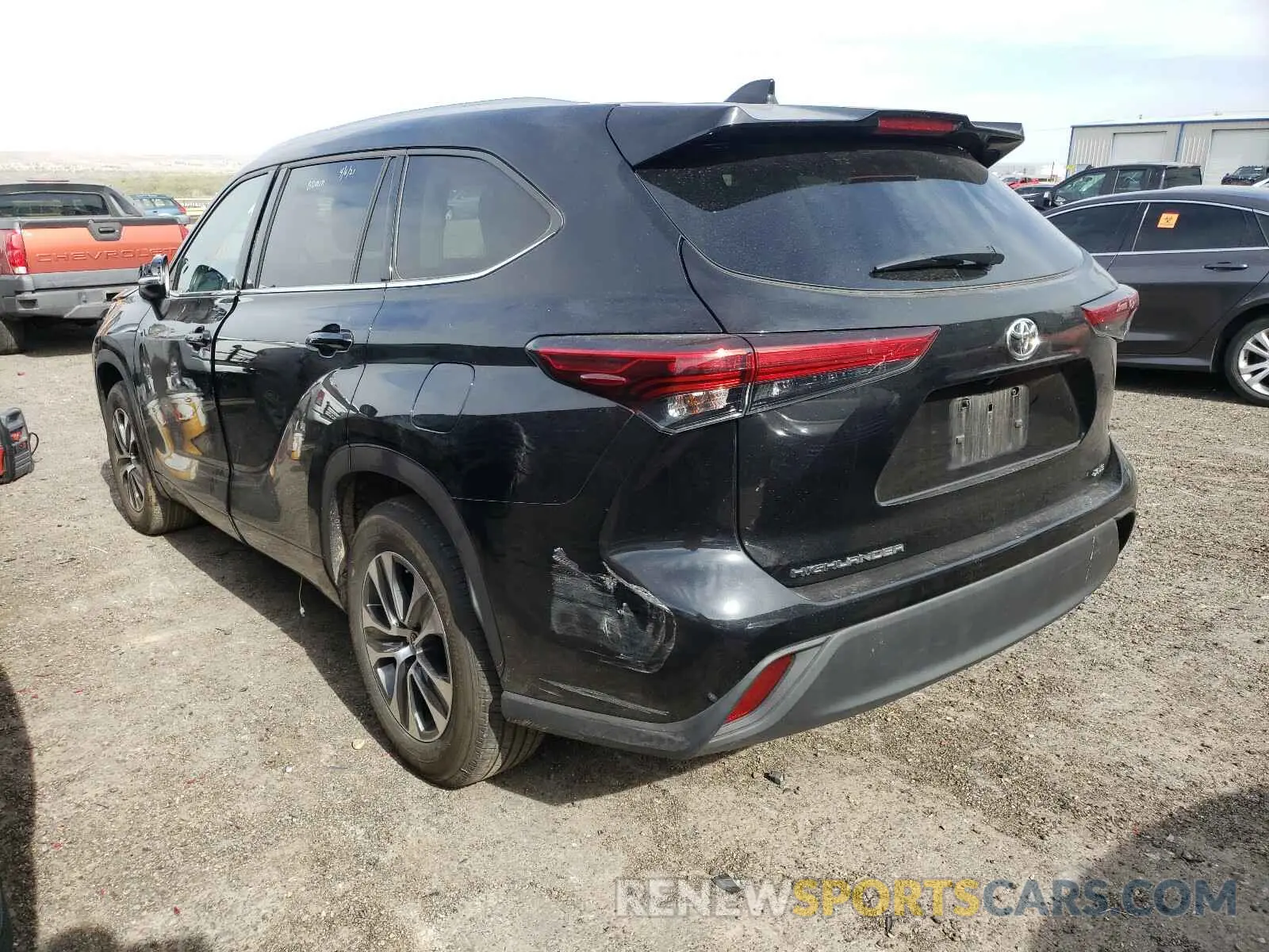 3 Photograph of a damaged car 5TDGZRAH1LS503115 TOYOTA HIGHLANDER 2020