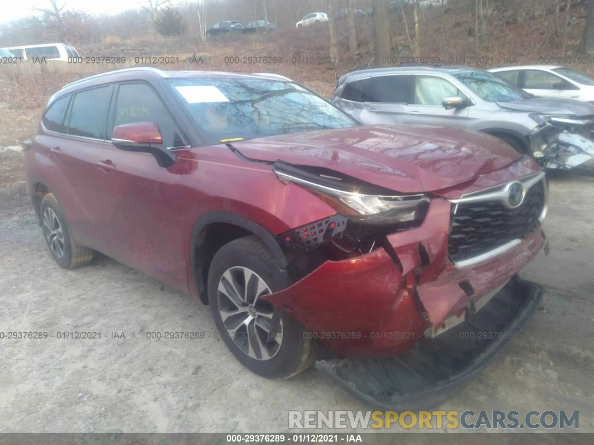 1 Photograph of a damaged car 5TDGZRAH1LS506323 TOYOTA HIGHLANDER 2020