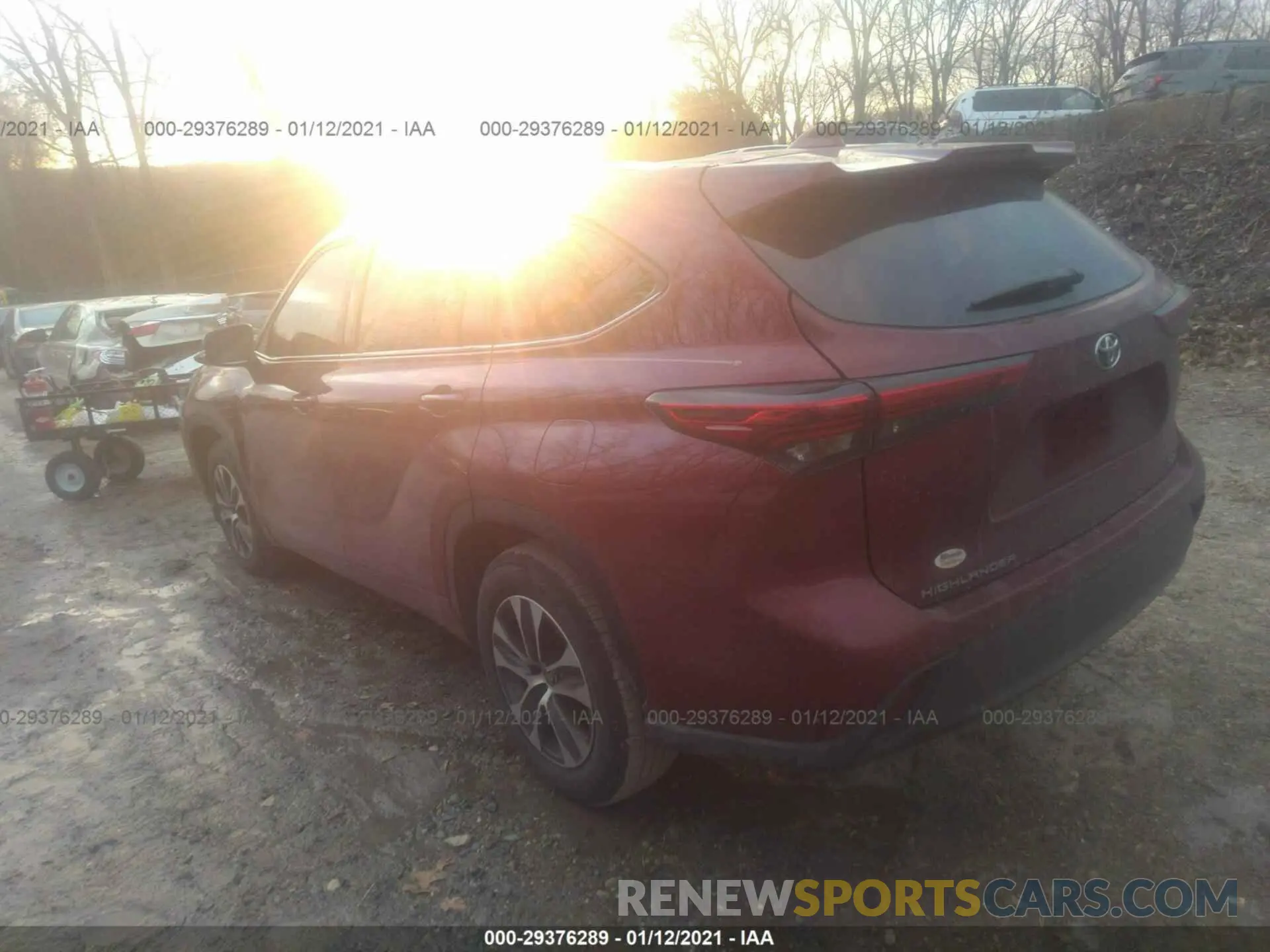 3 Photograph of a damaged car 5TDGZRAH1LS506323 TOYOTA HIGHLANDER 2020