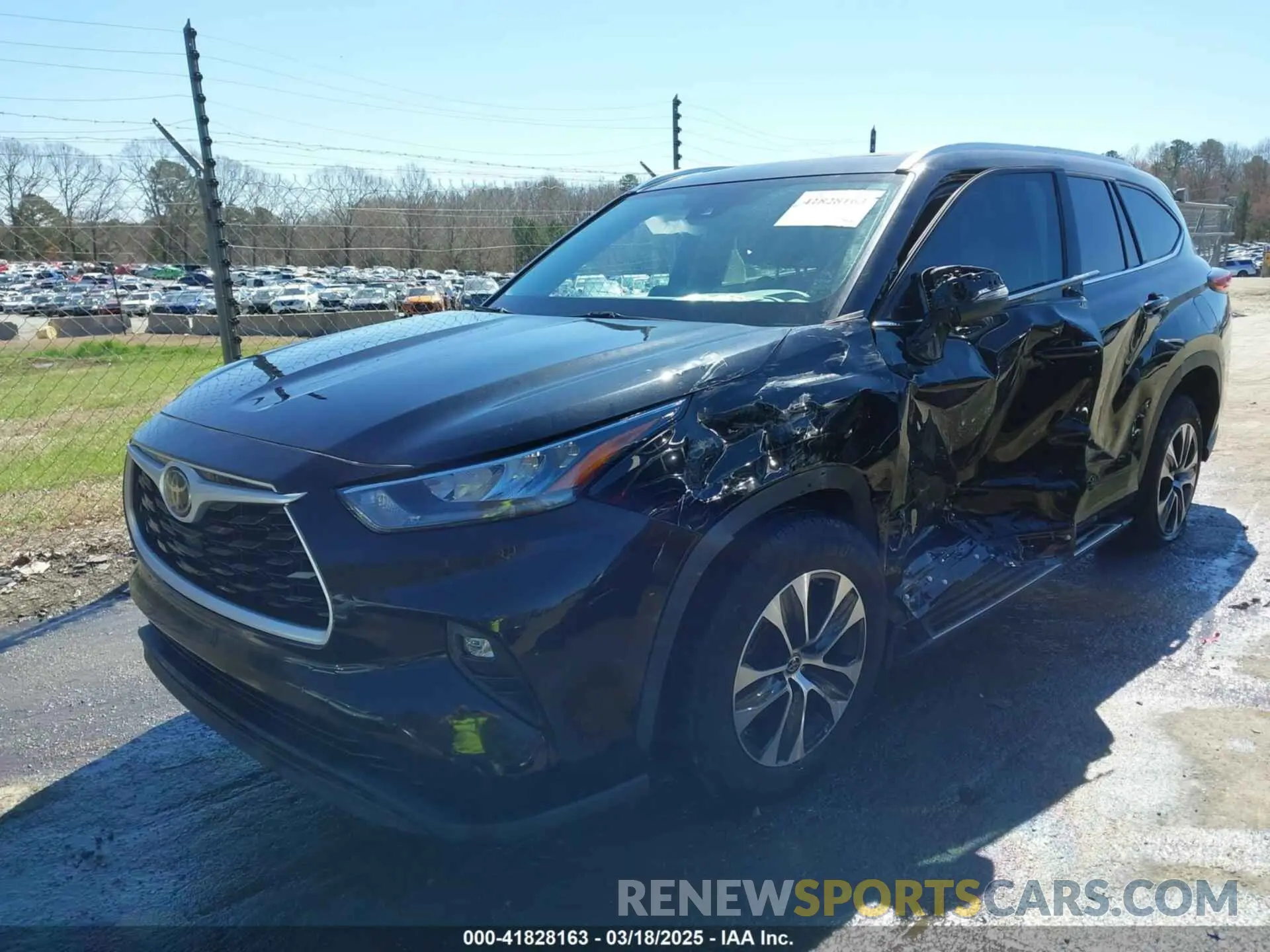 2 Фотография поврежденного автомобиля 5TDGZRAH2LS015694 TOYOTA HIGHLANDER 2020