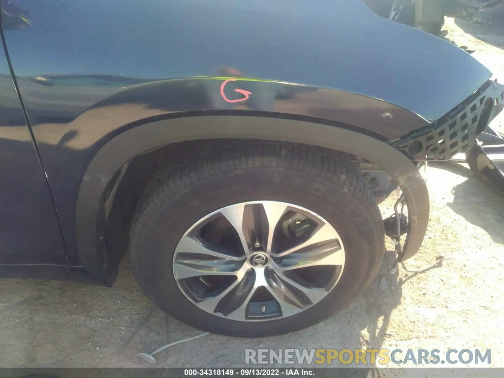 13 Фотография поврежденного автомобиля 5TDGZRAH3LS006146 TOYOTA HIGHLANDER 2020