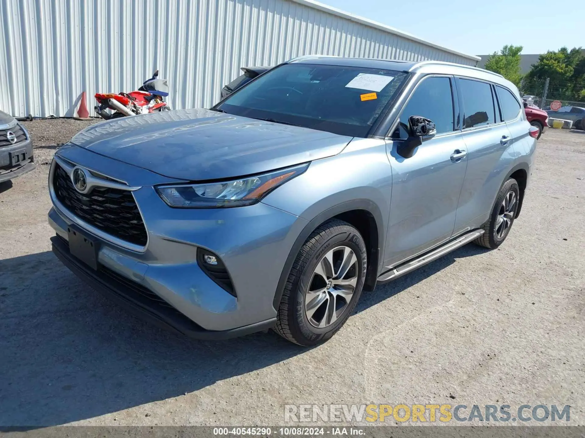 2 Фотография поврежденного автомобиля 5TDGZRAH4LS004468 TOYOTA HIGHLANDER 2020