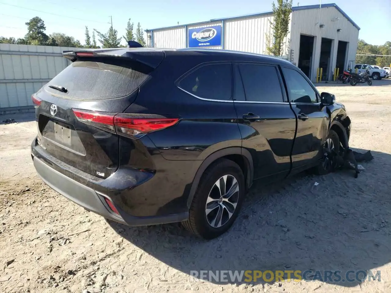 2 Photograph of a damaged car 5TDGZRAH4LS027457 TOYOTA HIGHLANDER 2020