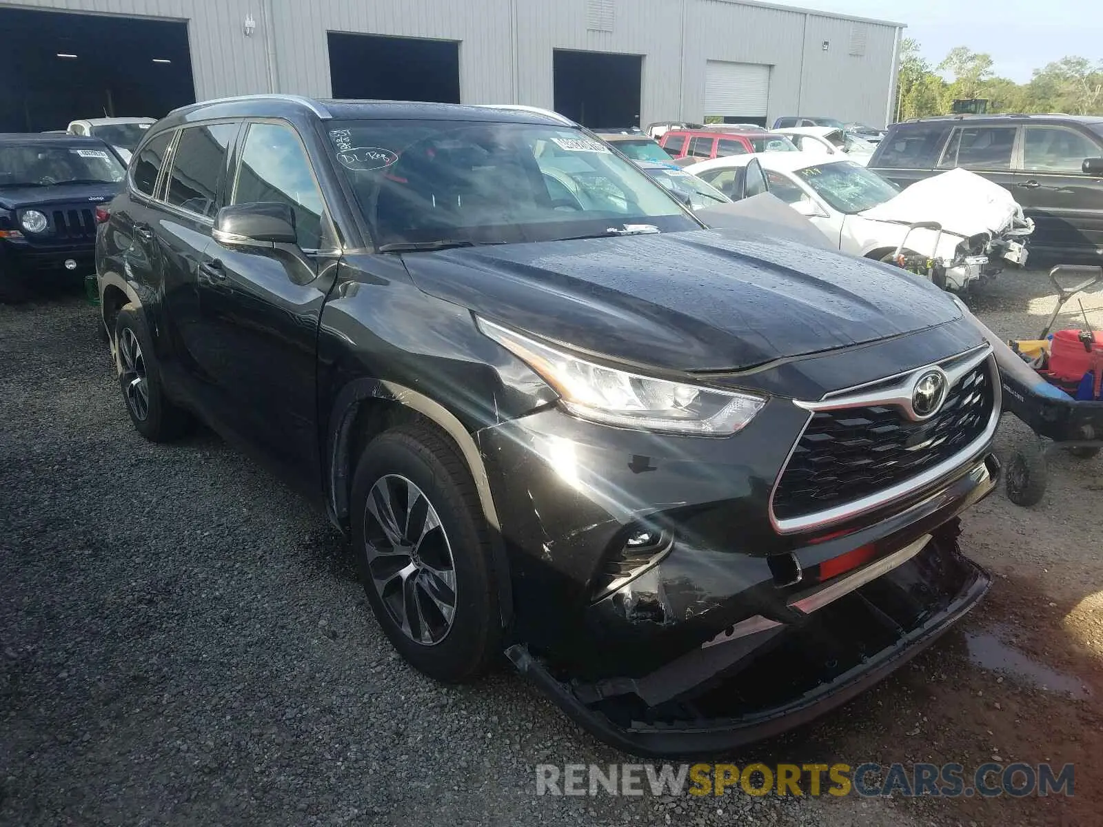 1 Photograph of a damaged car 5TDGZRAH4LS504792 TOYOTA HIGHLANDER 2020
