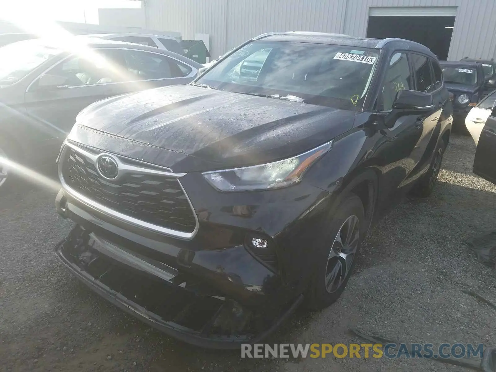 2 Photograph of a damaged car 5TDGZRAH4LS504792 TOYOTA HIGHLANDER 2020
