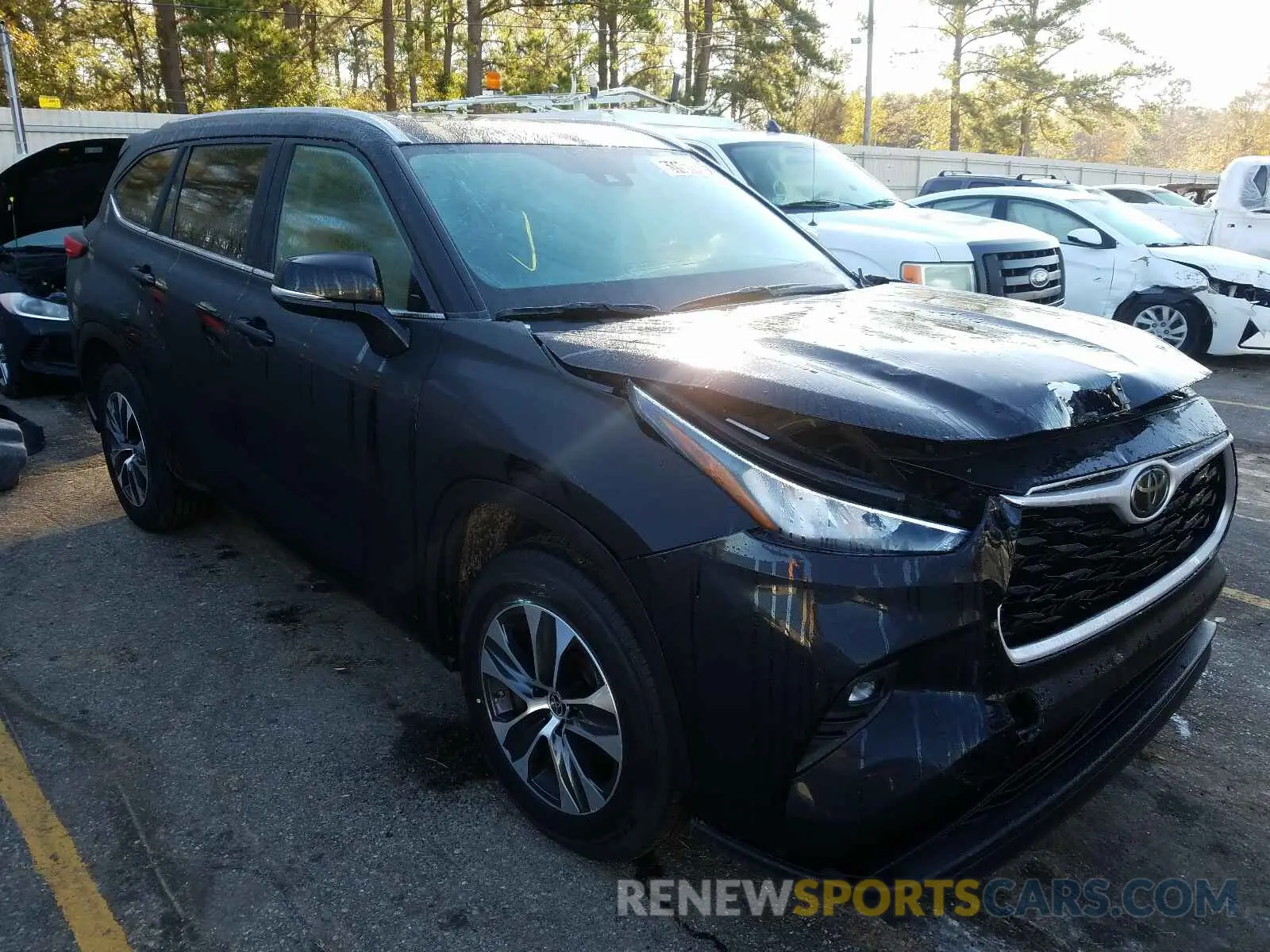 1 Photograph of a damaged car 5TDGZRAH5LS502341 TOYOTA HIGHLANDER 2020