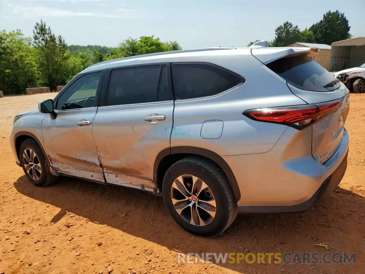 2 Photograph of a damaged car 5TDGZRAH6LS501683 TOYOTA HIGHLANDER 2020