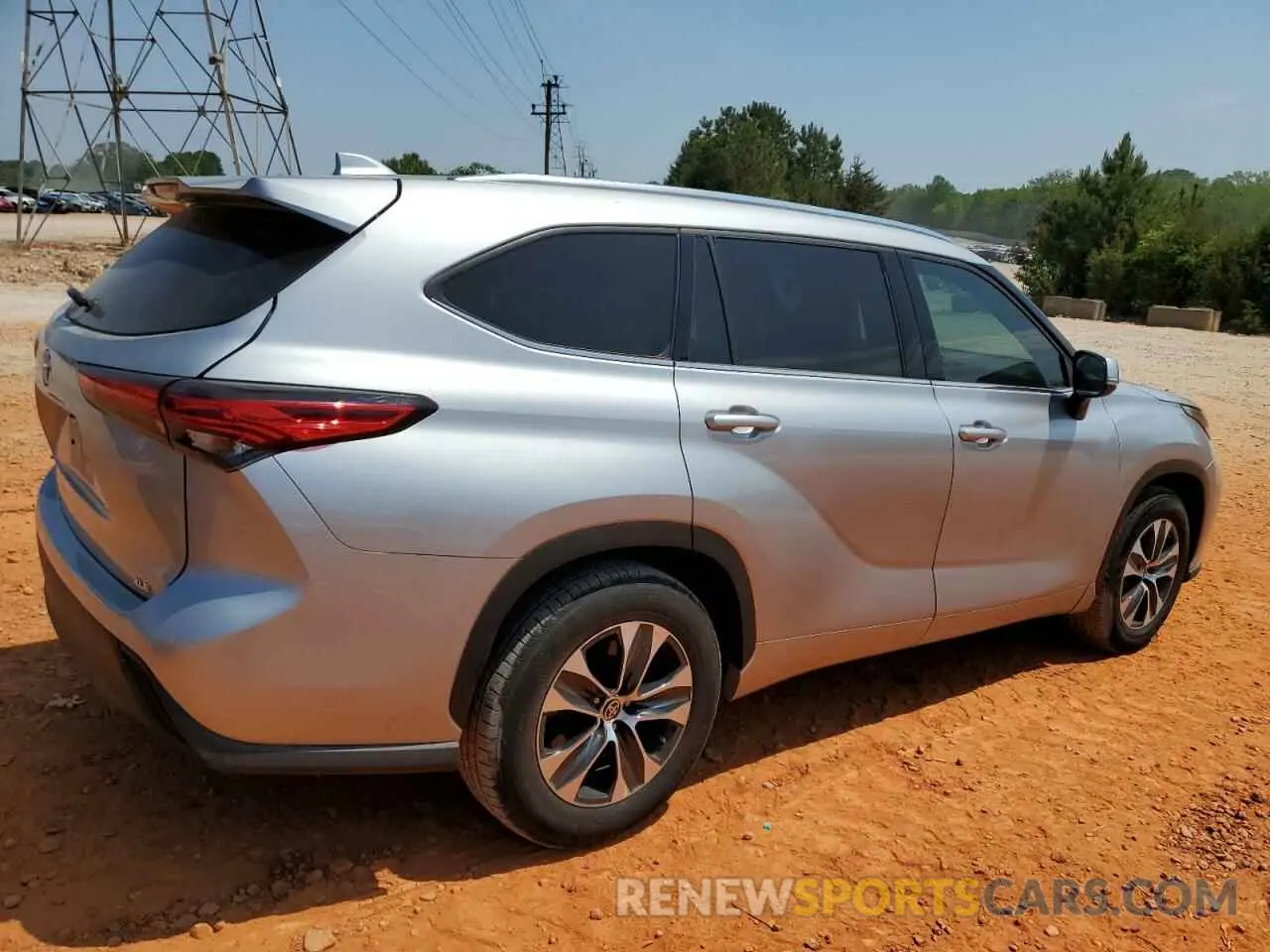 3 Photograph of a damaged car 5TDGZRAH6LS501683 TOYOTA HIGHLANDER 2020