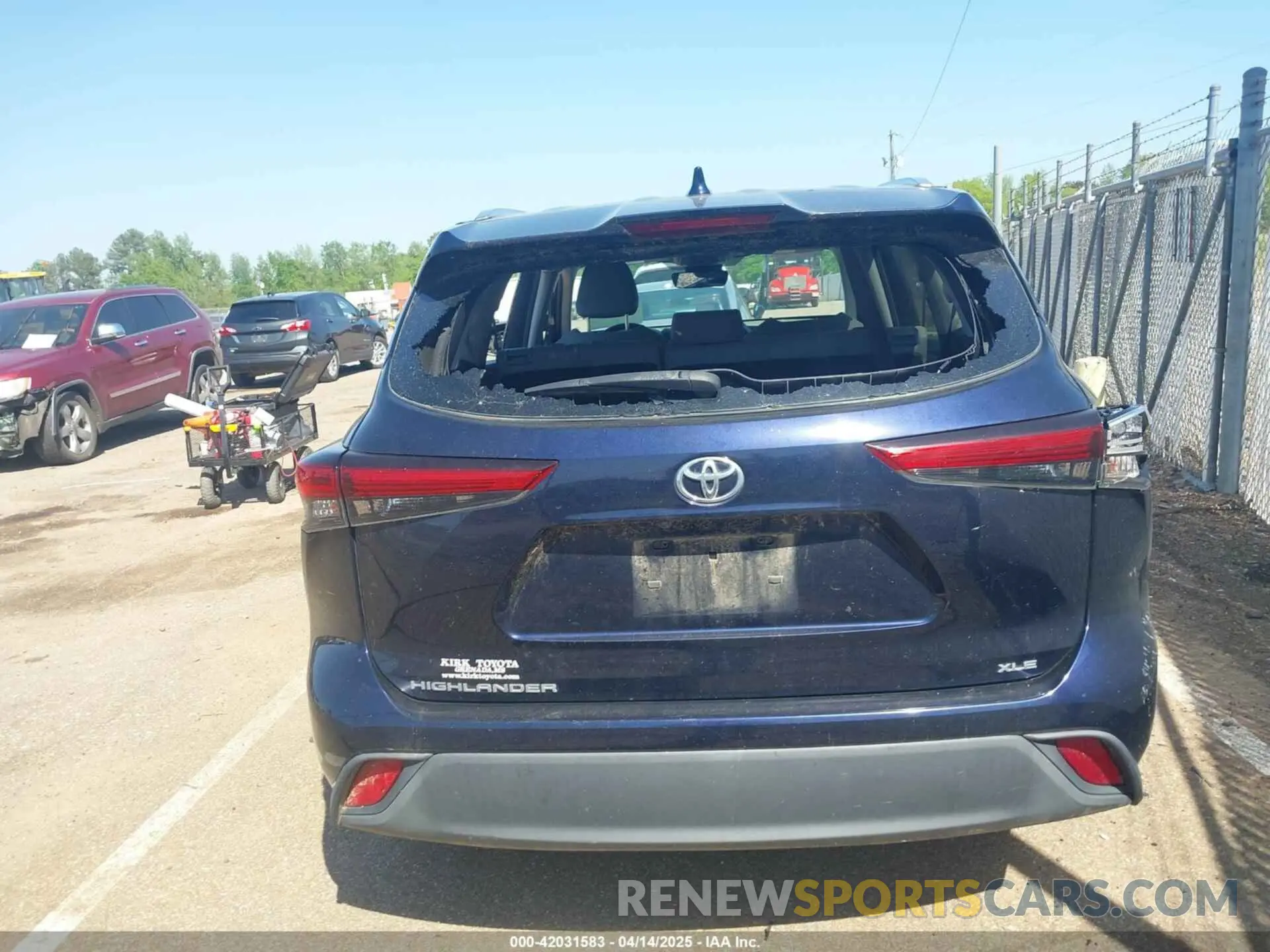 16 Photograph of a damaged car 5TDGZRAH7LS021300 TOYOTA HIGHLANDER 2020
