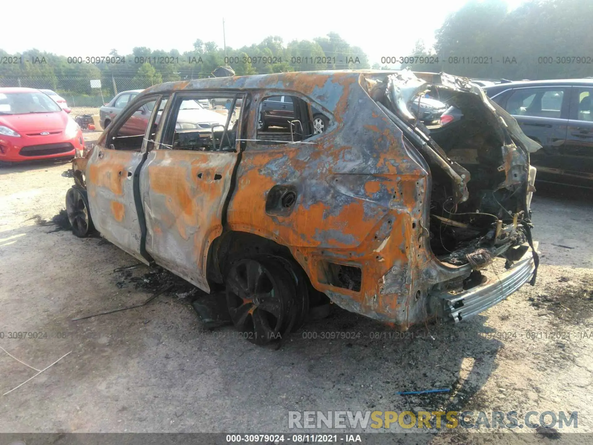 3 Photograph of a damaged car 5TDGZRAH7LS029560 TOYOTA HIGHLANDER 2020