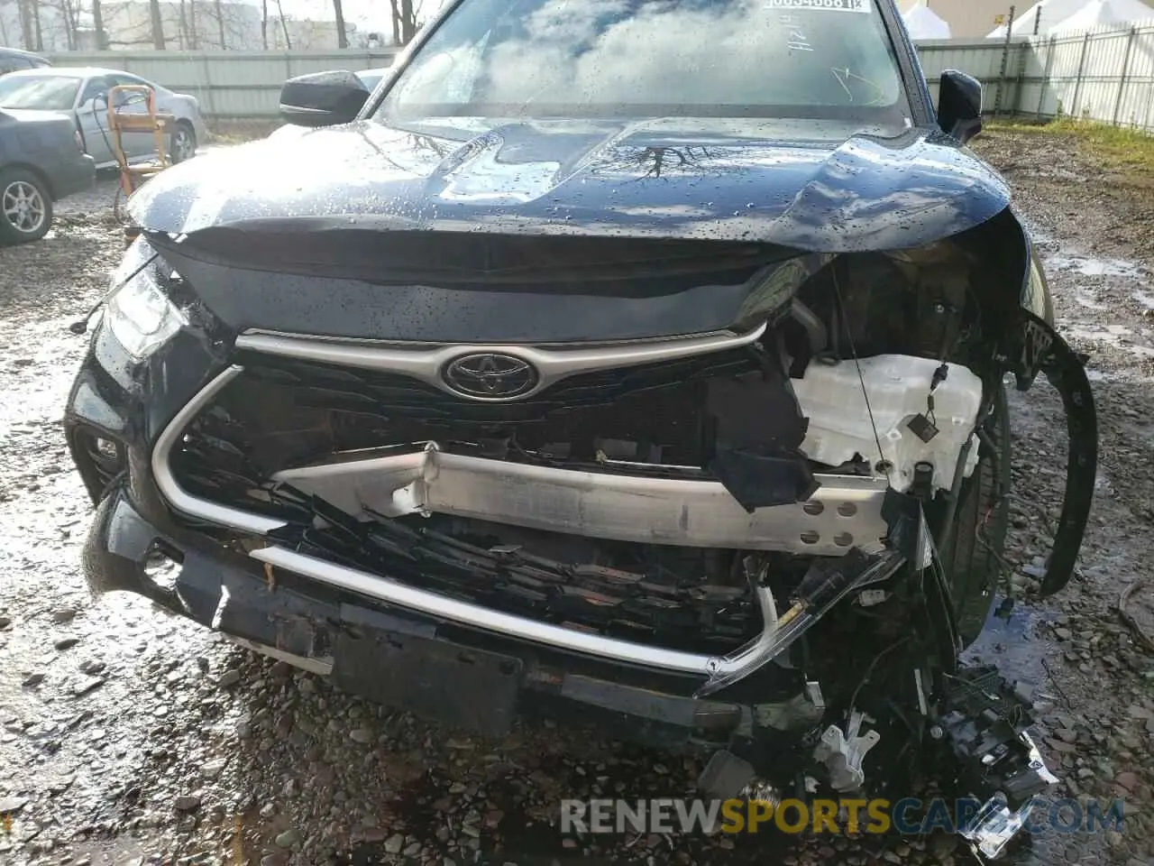 9 Photograph of a damaged car 5TDGZRAH7LS501966 TOYOTA HIGHLANDER 2020