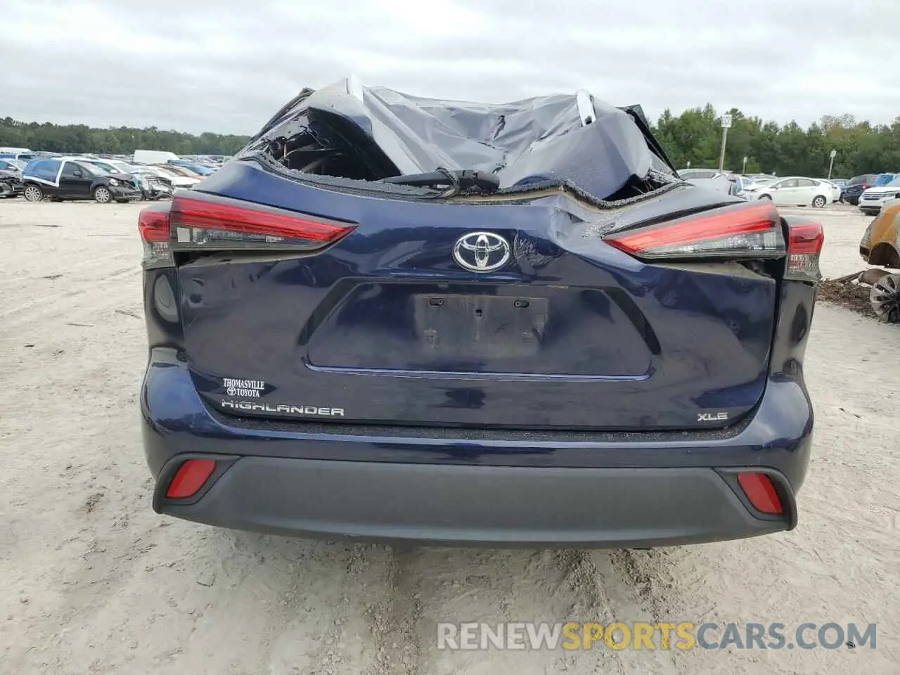 6 Photograph of a damaged car 5TDGZRAH9LS506666 TOYOTA HIGHLANDER 2020