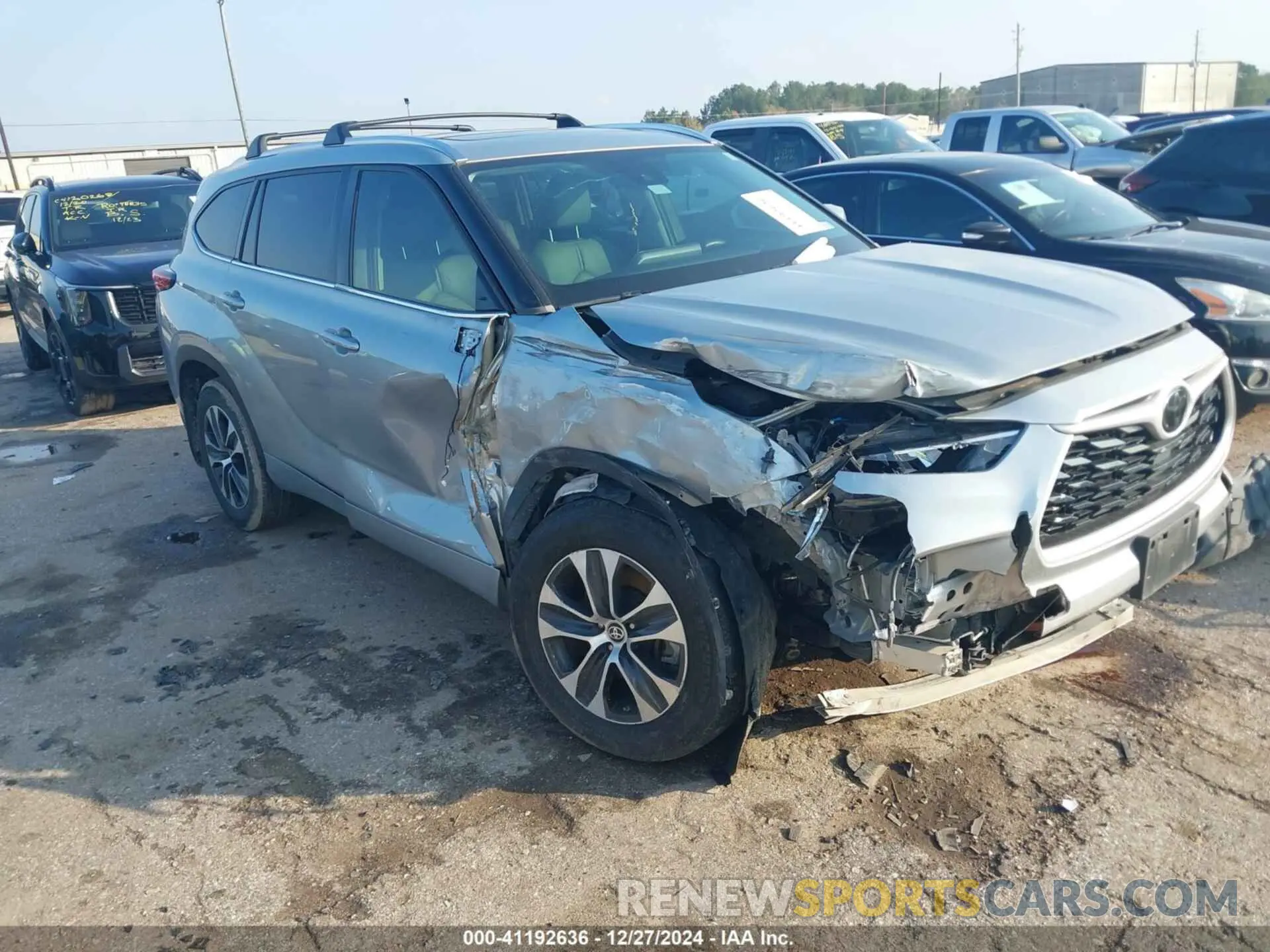 1 Фотография поврежденного автомобиля 5TDGZRBH0LS508126 TOYOTA HIGHLANDER 2020