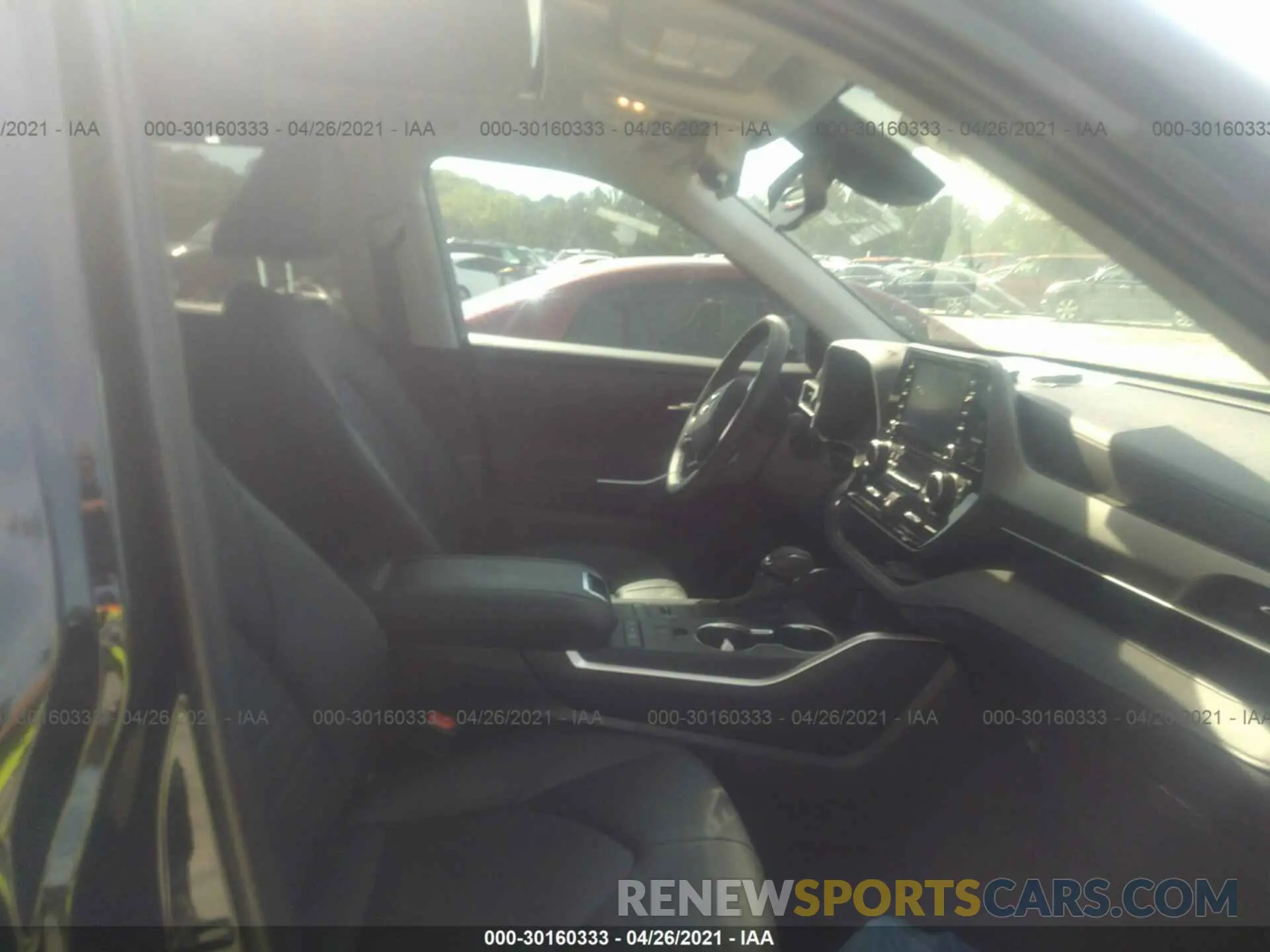 5 Photograph of a damaged car 5TDGZRBH0LS512676 TOYOTA HIGHLANDER 2020