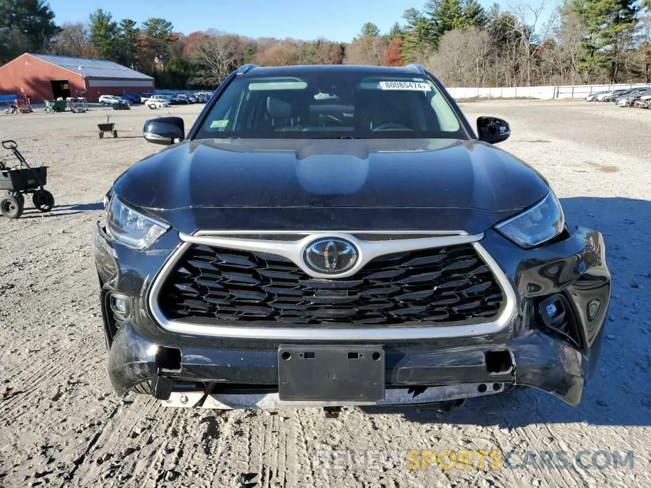 5 Фотография поврежденного автомобиля 5TDGZRBH0LS519806 TOYOTA HIGHLANDER 2020