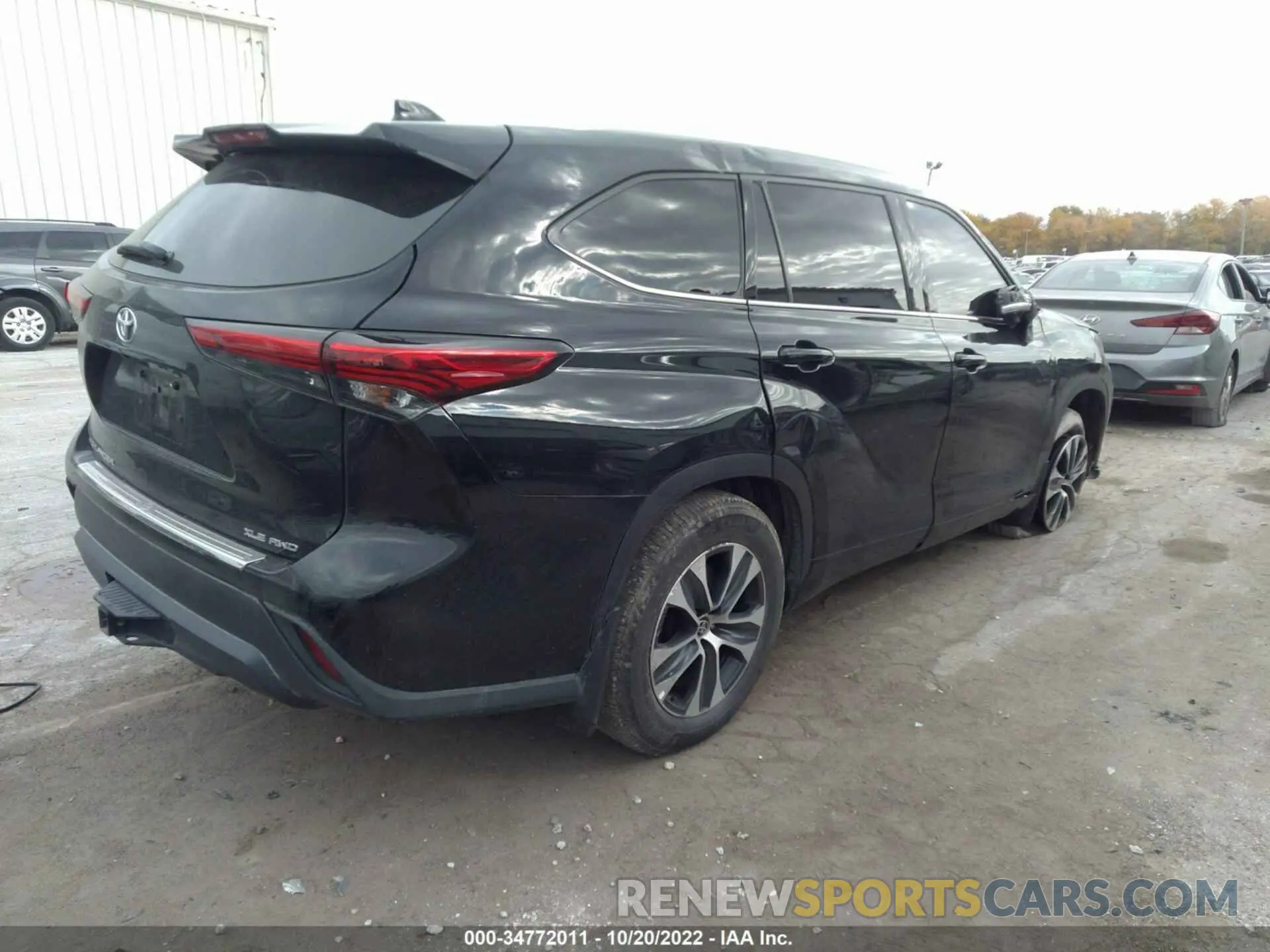 4 Фотография поврежденного автомобиля 5TDGZRBH0LS520793 TOYOTA HIGHLANDER 2020