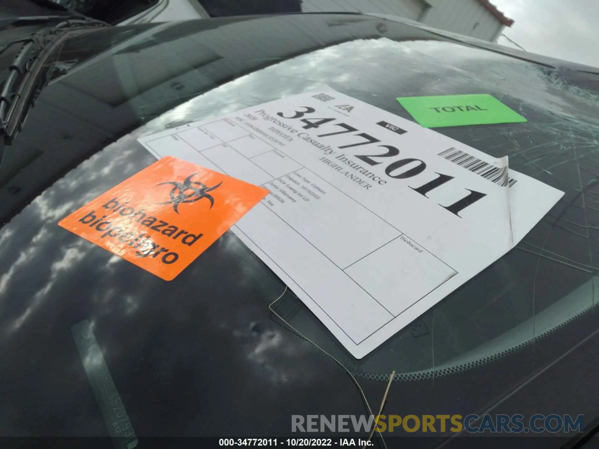 5 Фотография поврежденного автомобиля 5TDGZRBH0LS520793 TOYOTA HIGHLANDER 2020