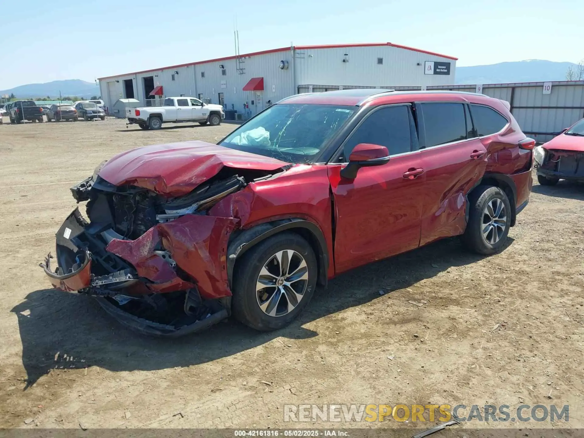 2 Photograph of a damaged car 5TDGZRBH1LS024062 TOYOTA HIGHLANDER 2020