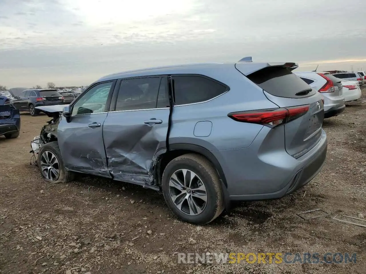 2 Photograph of a damaged car 5TDGZRBH1LS052265 TOYOTA HIGHLANDER 2020