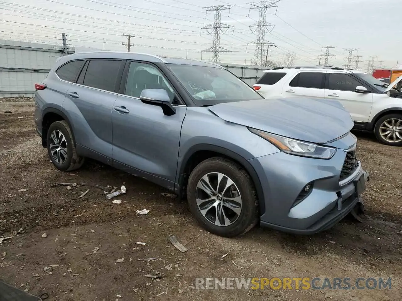 4 Photograph of a damaged car 5TDGZRBH1LS052265 TOYOTA HIGHLANDER 2020