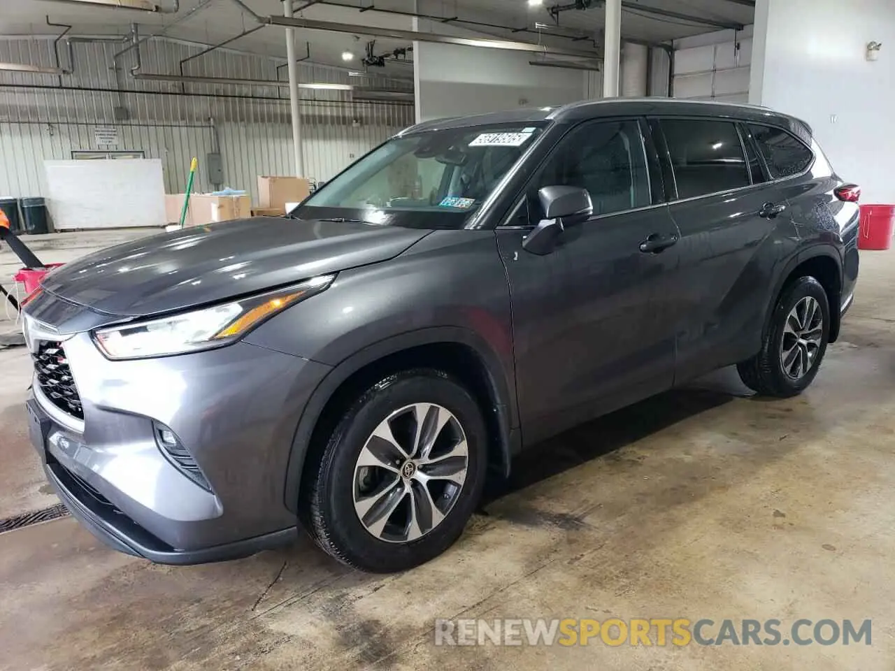 1 Photograph of a damaged car 5TDGZRBH3LS013368 TOYOTA HIGHLANDER 2020