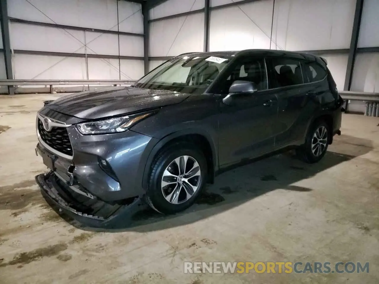 1 Photograph of a damaged car 5TDGZRBH4LS020751 TOYOTA HIGHLANDER 2020