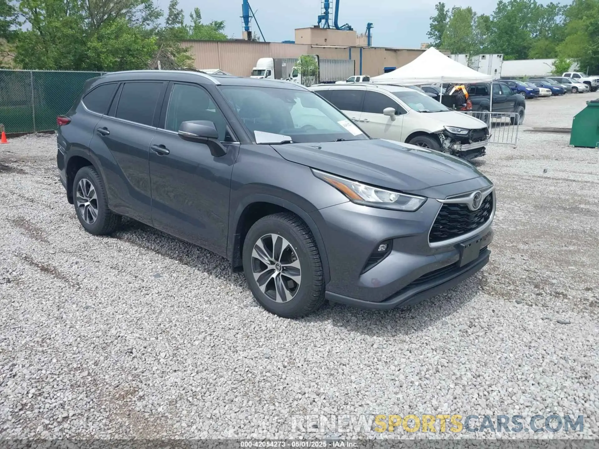 1 Photograph of a damaged car 5TDGZRBH4LS028512 TOYOTA HIGHLANDER 2020