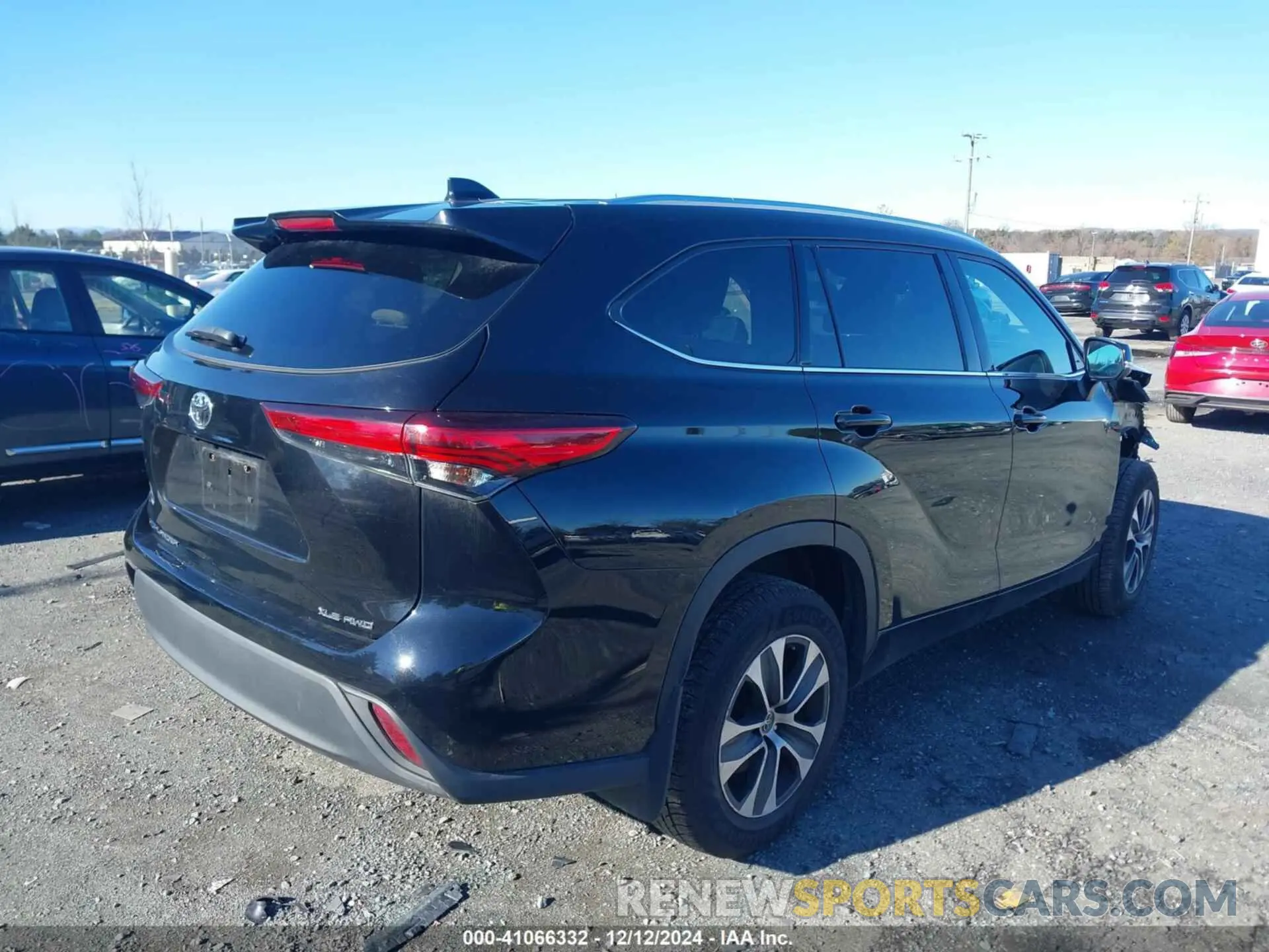 4 Фотография поврежденного автомобиля 5TDGZRBH4LS508145 TOYOTA HIGHLANDER 2020