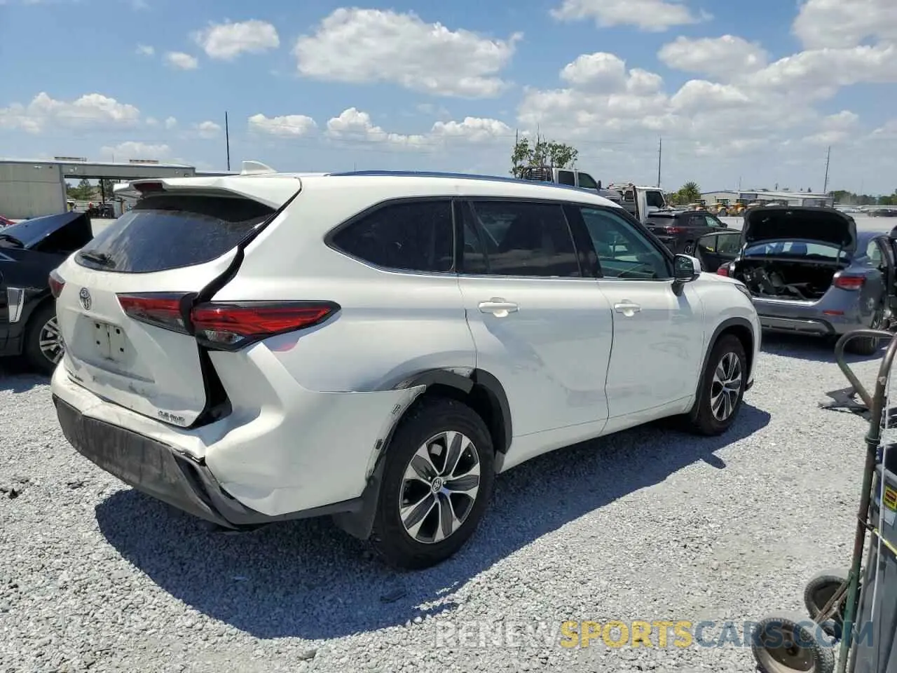 3 Photograph of a damaged car 5TDGZRBH5LS519400 TOYOTA HIGHLANDER 2020
