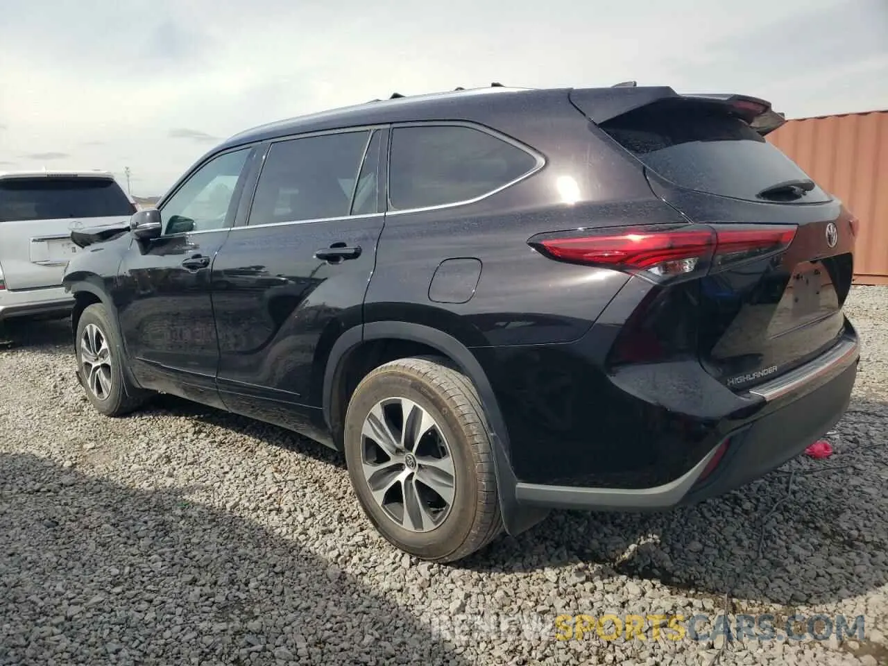 2 Photograph of a damaged car 5TDGZRBH8LS046463 TOYOTA HIGHLANDER 2020