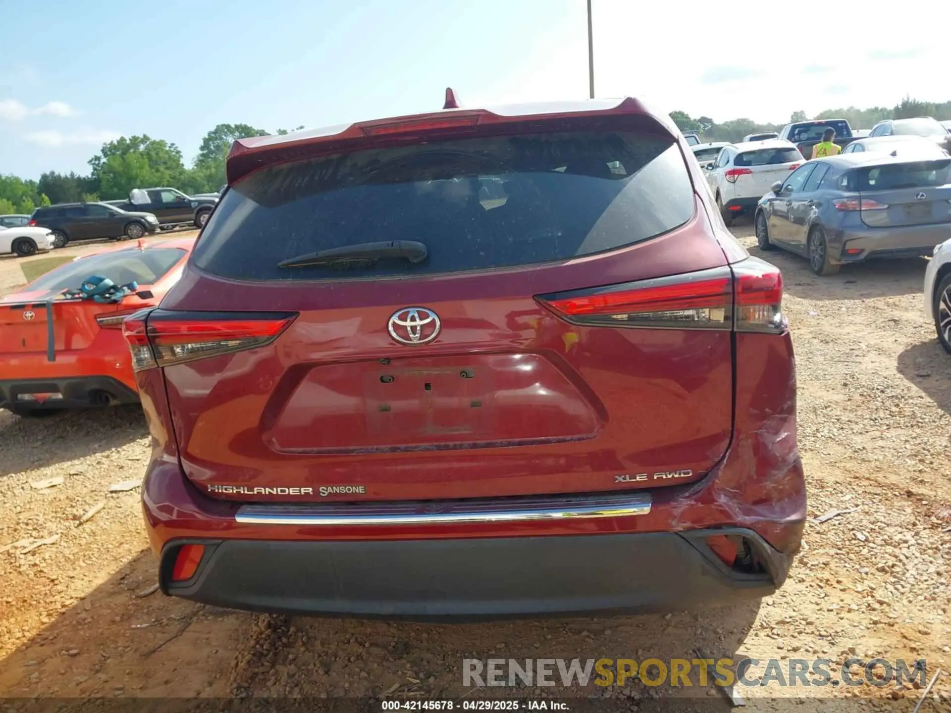 16 Photograph of a damaged car 5TDGZRBH9LS011673 TOYOTA HIGHLANDER 2020