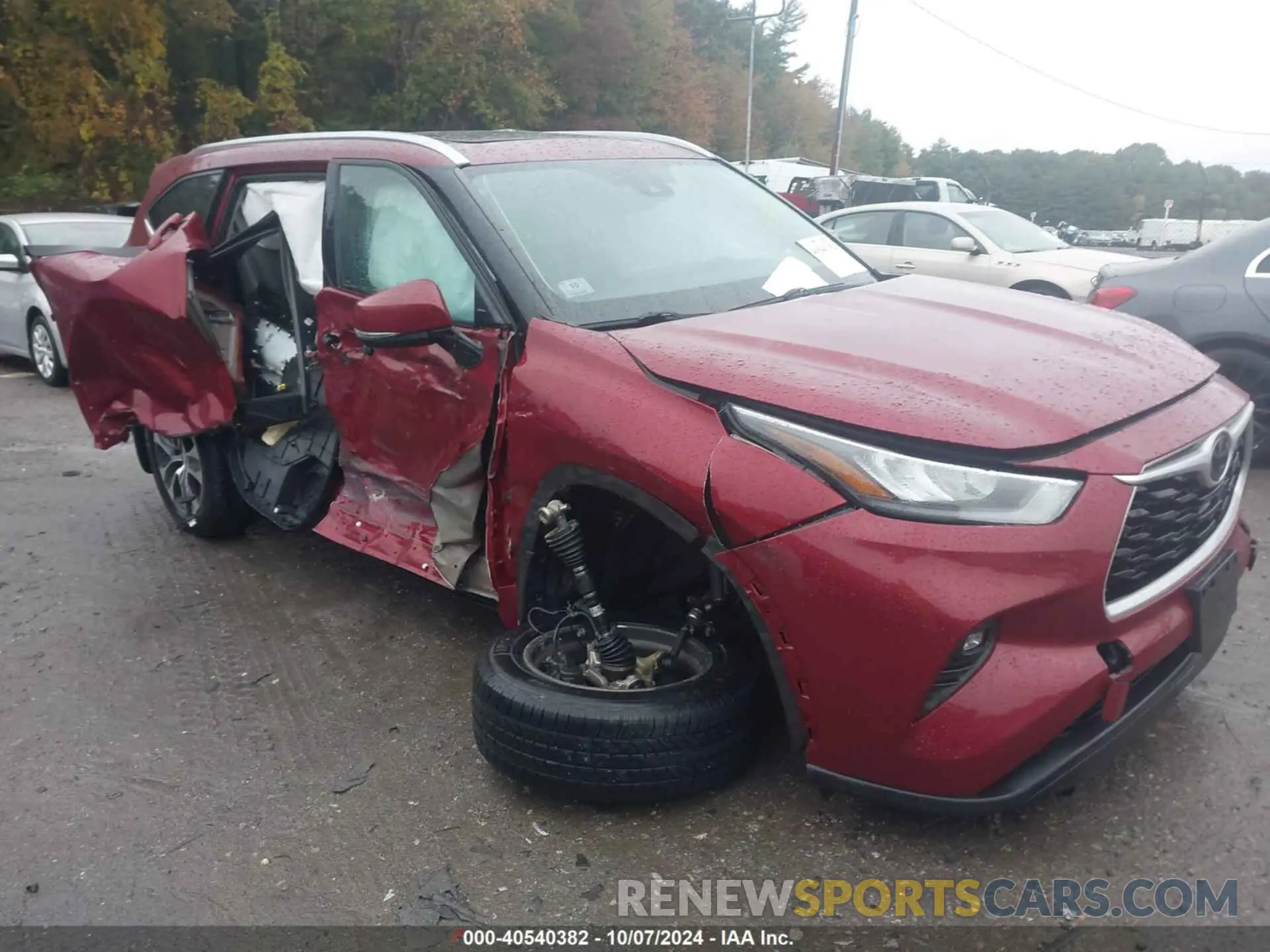 1 Photograph of a damaged car 5TDGZRBH9LS056273 TOYOTA HIGHLANDER 2020