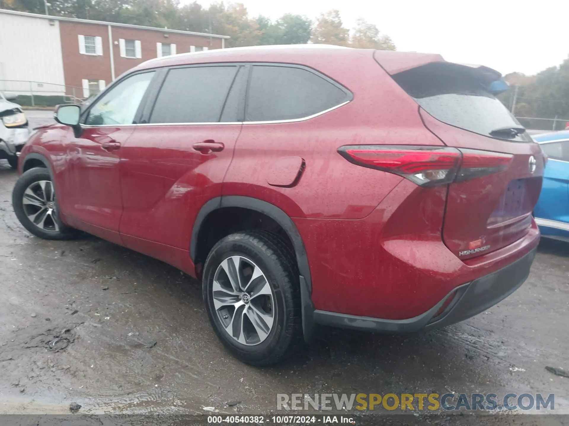 3 Photograph of a damaged car 5TDGZRBH9LS056273 TOYOTA HIGHLANDER 2020